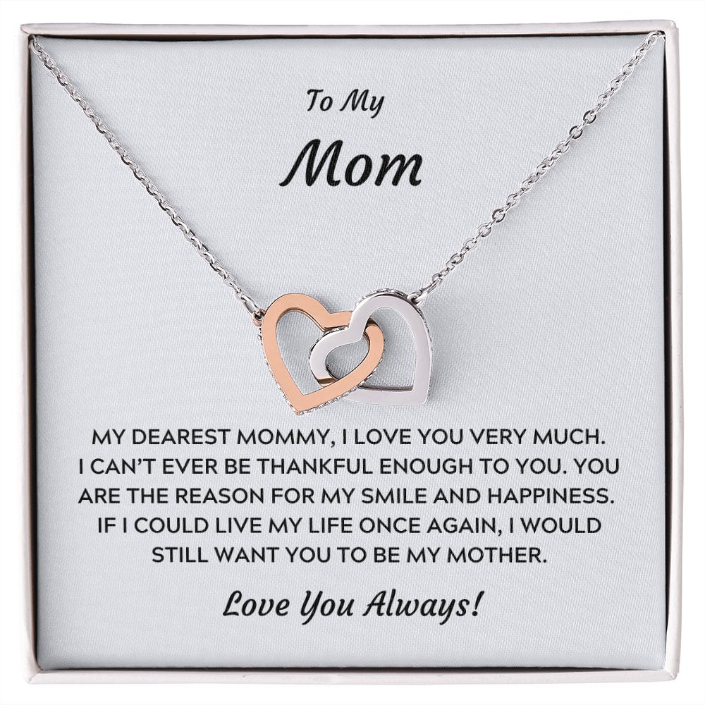 Sentimental Gifts for Daughter from Mom - Interlocking Hearts Necklace Standard Box