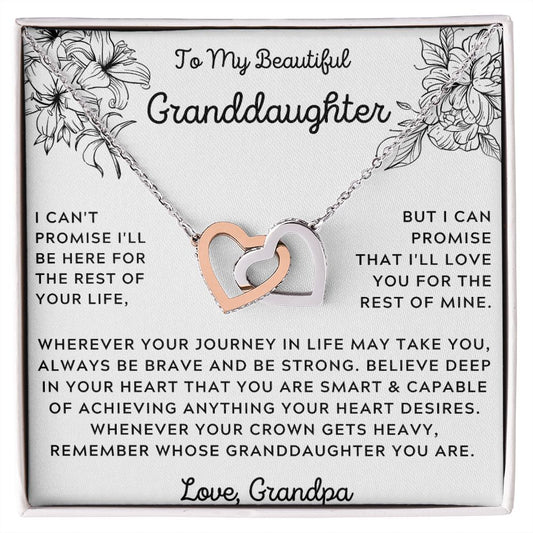 To My Beautiful Granddaughter, Gift from Grandpa